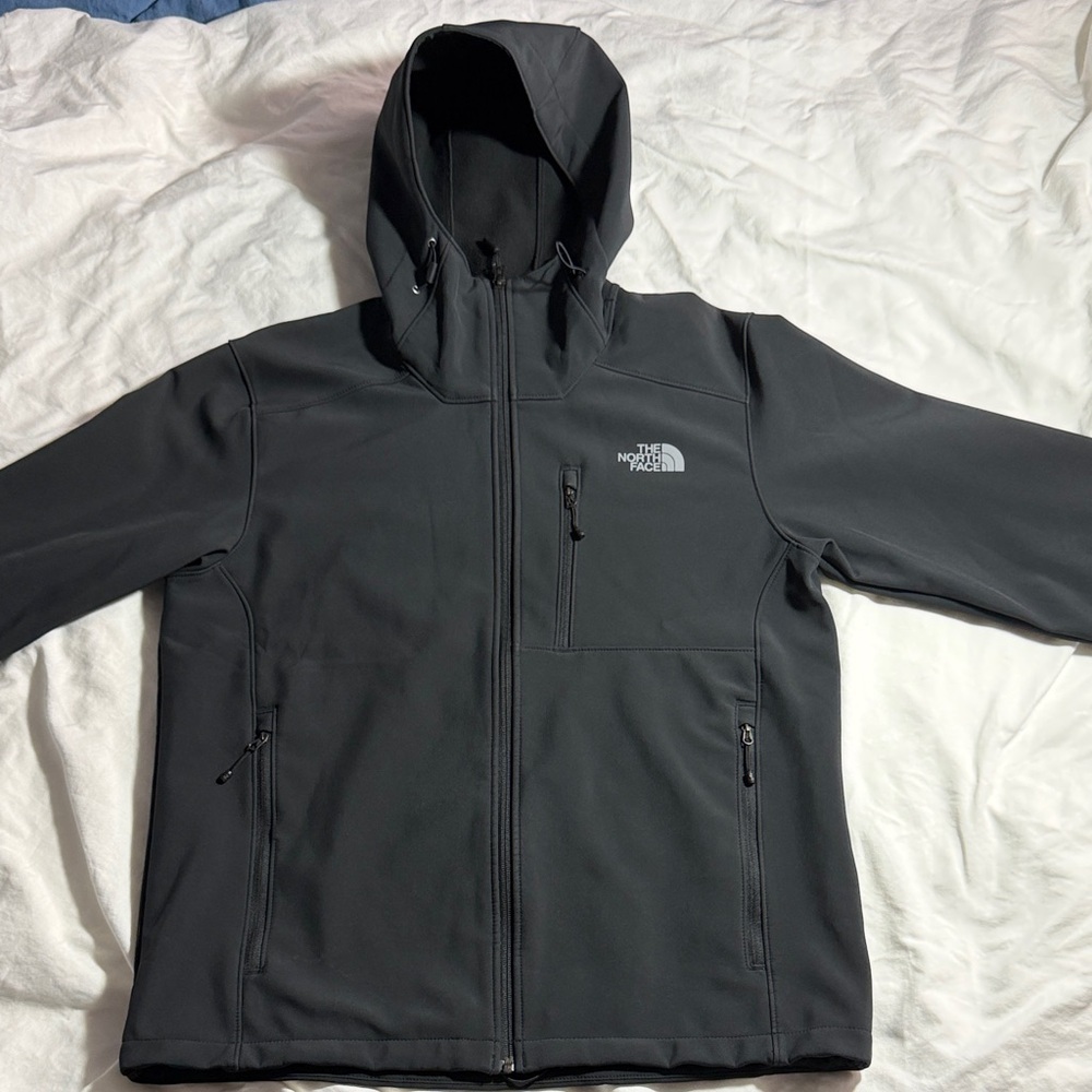 The North Face Men's Charcoal Apex Bionic Hooded Jacket M
